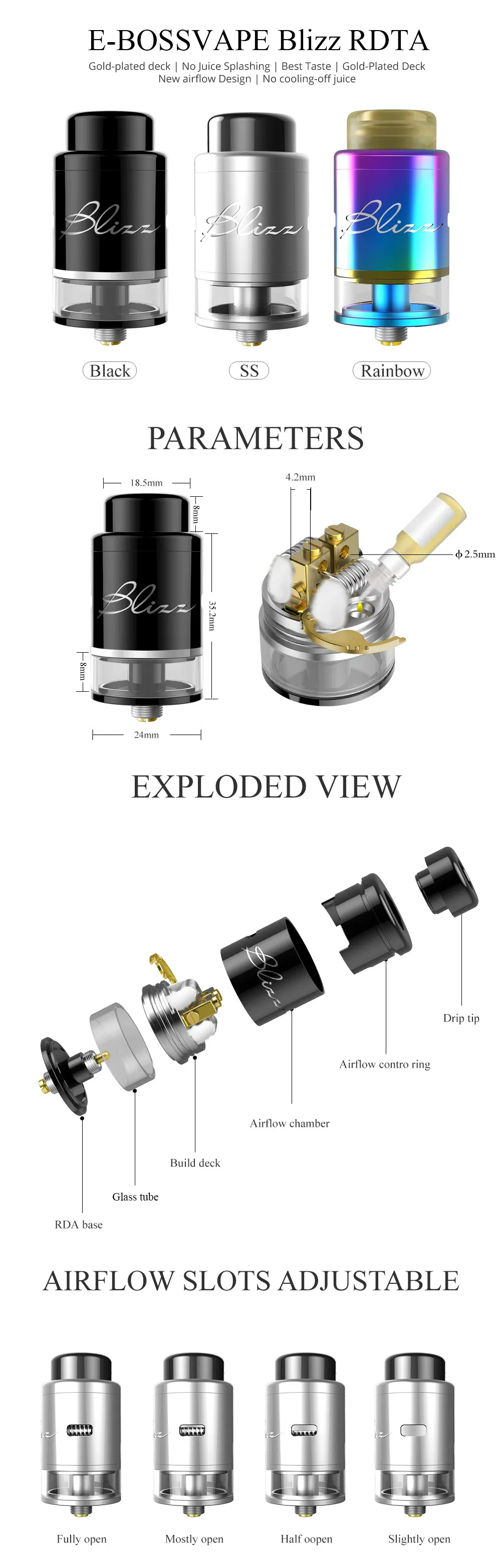 E-BOSSVAPE Blizz RDTA E-BOSSVAPE Blizz RDTA